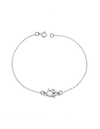 Βραχιόλι Senza Silver 925, δελφίνι με ζιργκόν - SSR2790SR