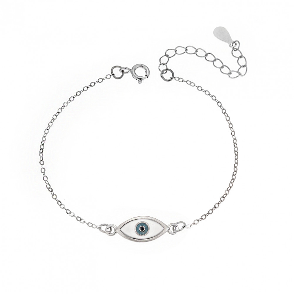 Βραχιόλι Senza Silver 925,ματάκι με σμάλτο - SSR2799SR