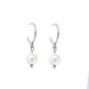 Σκουλαρίκια Κρίκοι Senza ασήμι 925, πέρλα - SSR2850SPKR