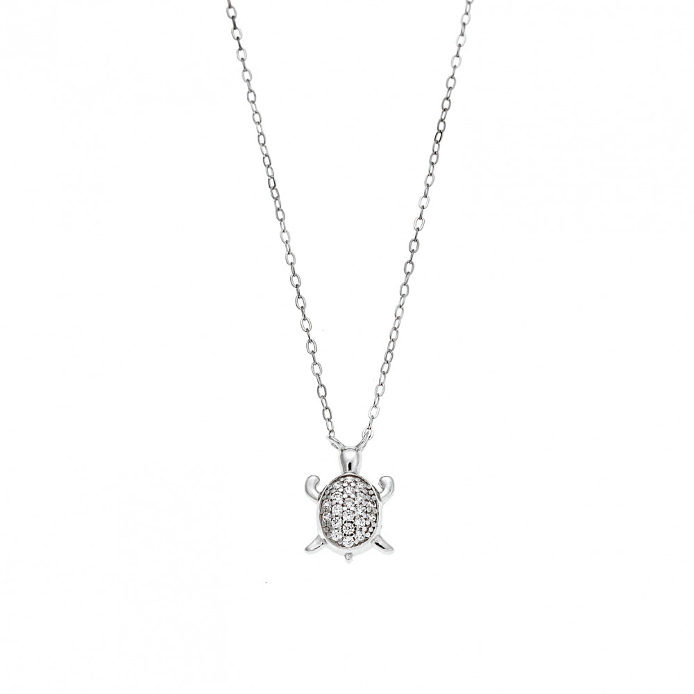 Μοτίφ Senza Silver 925, Χελώνα με ζιργκόν - SSR3030SR