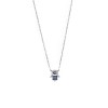 Κολιέ Senza ασήμι 925, χεράκι με μπλε μάτι με ζιργκόν - SSR3107SBL