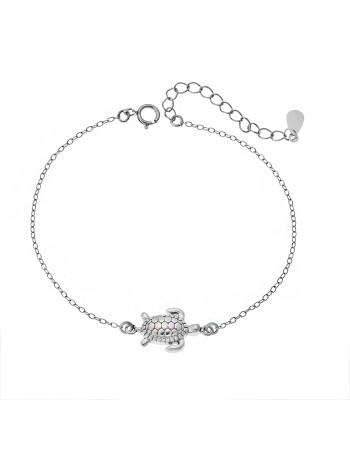 Βραχιόλι Senza ασήμι 925, χελωνάκι - SSR3141-1SR