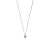 Κολιέ Senza Silver 925, Ματάκι γαλάζιο με σμάλτο - SSR3199SLB