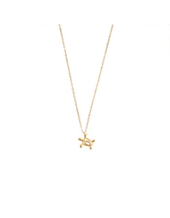 Κολιέ Senza επιχρυσωμένο ασήμι 925, χελωνάκι - SSR3288GD