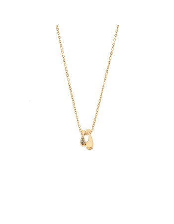 Κολιέ Senza επιχρυσωμένο ασήμι 925 με οικογένεια, μαμά με 1 αγόρι - SSR3298GBL