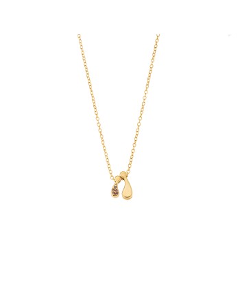 Κολιέ Senza επιχρυσωμένο ασήμι 925 με οικογένεια, μαμά με 1 κορίτσι - SSR3298GPK