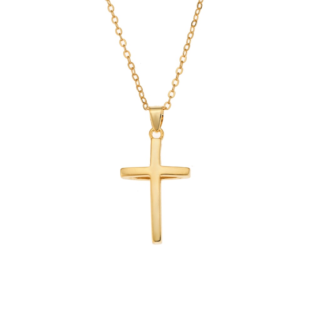 Μοτίφ Senza από επιχρυσωμένο ασήμι 925, σταυρός - SSR3355-1GD