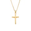 Μοτίφ Senza από επιχρυσωμένο ασήμι 925, σταυρός - SSR3355-1GD