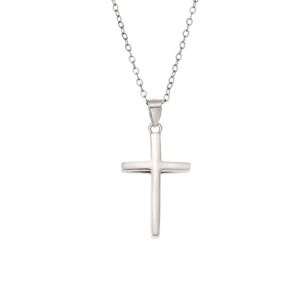 Μοτίφ Senza από ασήμι 925, σταυρός - SSR3355-1SR