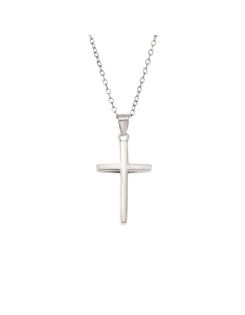 Μοτίφ Senza από ασήμι 925, σταυρός - SSR3355-1SR