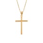 Μοτίφ Senza από επιχρυσωμένο ασήμι 925, σταυρός - SSR3355-3GD