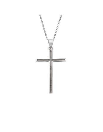 Μοτίφ Senza από ασήμι 925, σταυρός - SSR3355-3SR