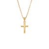 Μοτίφ Senza από επιχρυσωμένο ασήμι 925, σταυρός - SSR3355GD