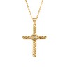 Μοτίφ Senza από επιχρυσωμένο ασήμι 925, σταυρός με μάτι - SSR3360GD