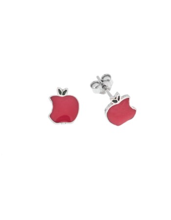 Σκουλαρίκια Senza από ασήμι 925, με μηλαράκι - SSR3644SR