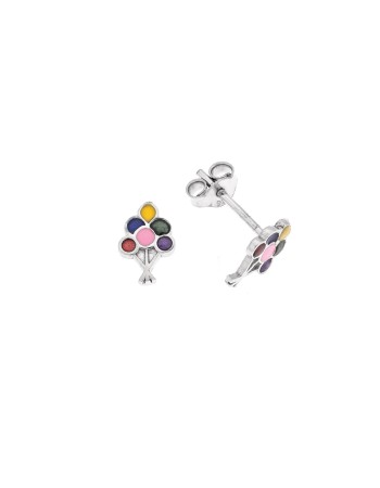 Σκουλαρίκια Senza από ασήμι 925, με μπαλόνια - SSR3648SR