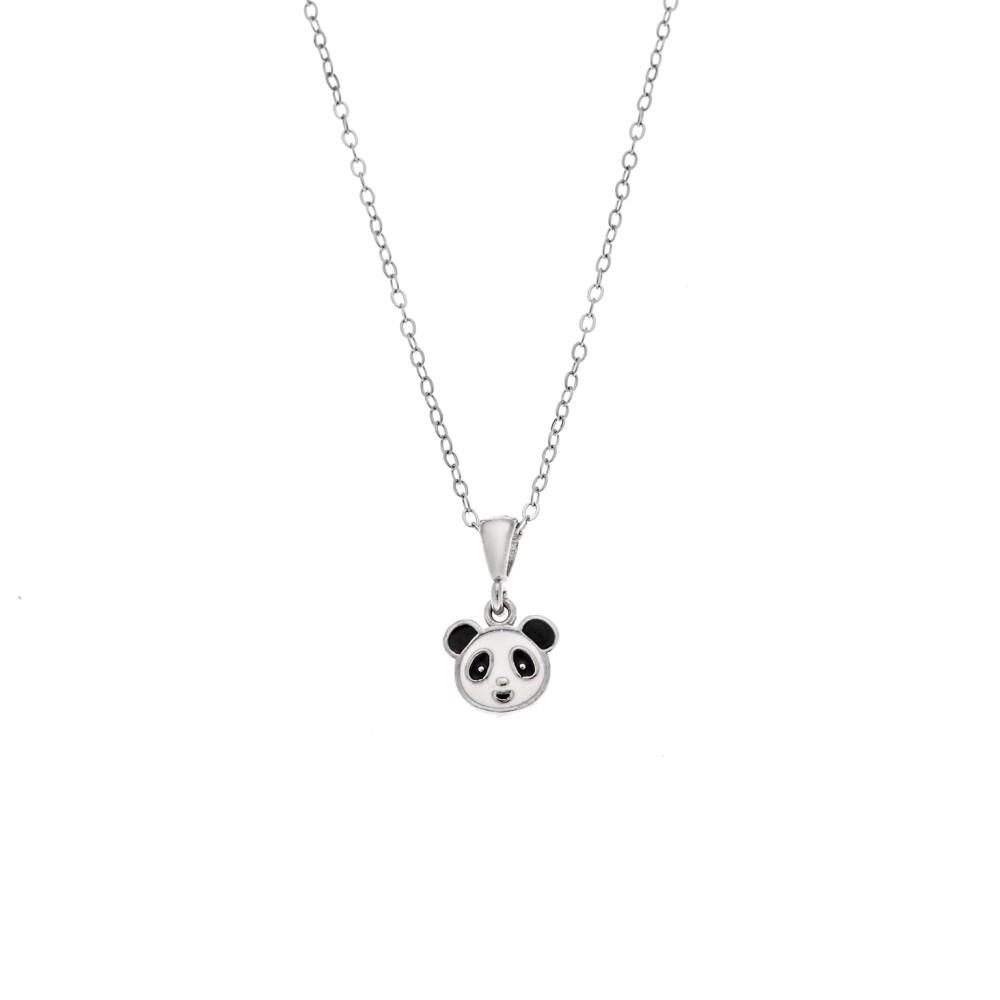 Μενταγιόν Senza από ασήμι 925, με αρκουδάκι πάντα - SSR3658SR