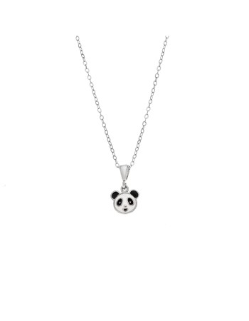 Μενταγιόν Senza από ασήμι 925, με αρκουδάκι πάντα - SSR3658SR