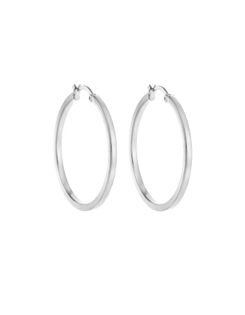 Σκουλαρίκια Γυναικεία Senza από ασήμι 925, κρίκος - SSR3695-3SR