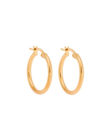 Σκουλαρίκια Γυναικεία Senza από επιχρυσωμένο ασήμι 925, κρίκος - SSR3696-1GD