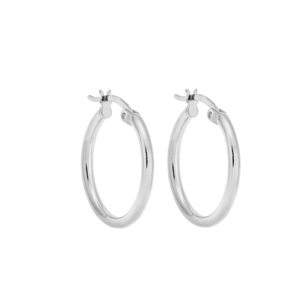 Σκουλαρίκια Γυναικεία Senza από ασήμι 925, κρίκος - SSR3696-1SR