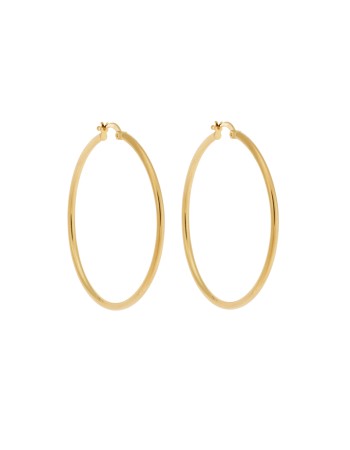 Σκουλαρίκια Γυναικεία Senza από επιχρυσωμένο ασήμι 925, κρίκος - SSR3696-4GD