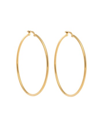 Σκουλαρίκια Γυναικεία Senza από επιχρυσωμένο ασήμι 925, κρίκος - SSR3696-5GD