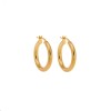 Σκουλαρίκια Γυναικεία Senza από επιχρυσωμένο ασήμι 925, κρίκος - SSR3697-1GD