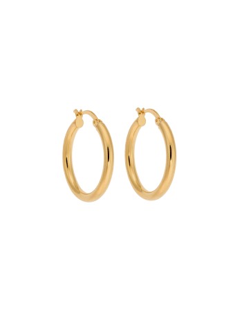 Σκουλαρίκια Γυναικεία Senza από επιχρυσωμένο ασήμι 925, κρίκος - SSR3697-2GD