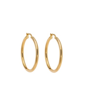 Σκουλαρίκια Γυναικεία Senza από επιχρυσωμένο ασήμι 925, κρίκος - SSR3697-4GD