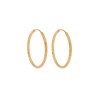 Σκουλαρίκια Γυναικεία Senza από επιχρυσωμένο ασήμι 925, κρίκος - SSR3699GD
