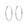 Σκουλαρίκια Κρίκοι Senza από ασήμι 925, 2.2mm - SSR3754SR