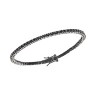 Βραχιόλι UNISEX Senza από ασήμι 925, Ριβιέρα με μαύρα ζιργκόν - SSR3902BK