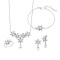 Σετ Γυναικείο Senza από ασήμι 925, Κολιέ, βραχιόλι, δαχτυλίδι και σκουλαρίκια με μαργαριτάρι - SSR3908SR