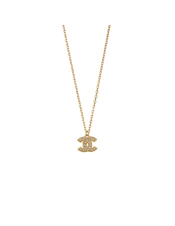 Κολιέ Senza από επιχρυσωμένο ασήμι 925, με λευκά ζιργκόν - SSR3917GD