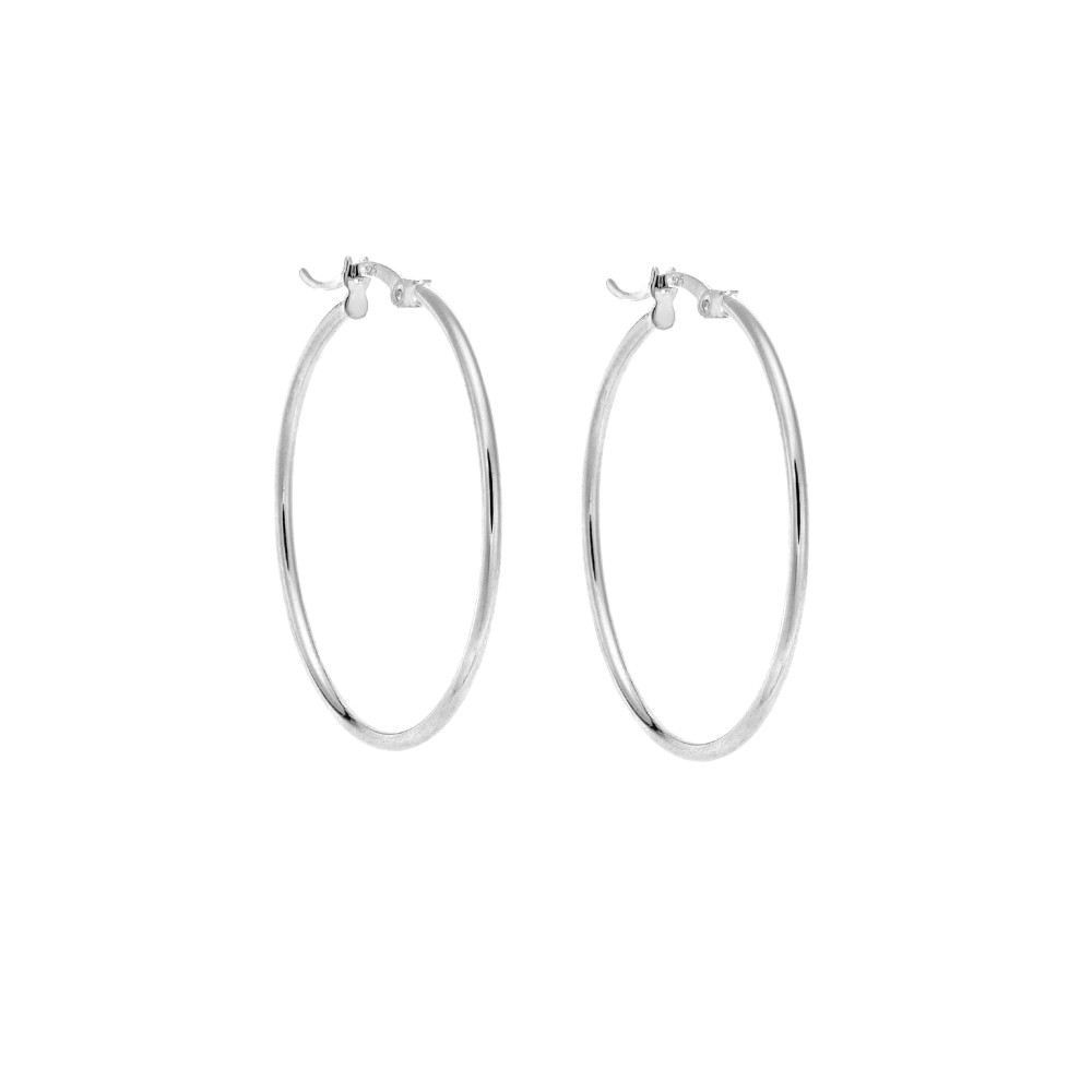 Σκουλαρίκια Γυναικεία Senza από ασήμι 925, κρίκος - SSR3978SR