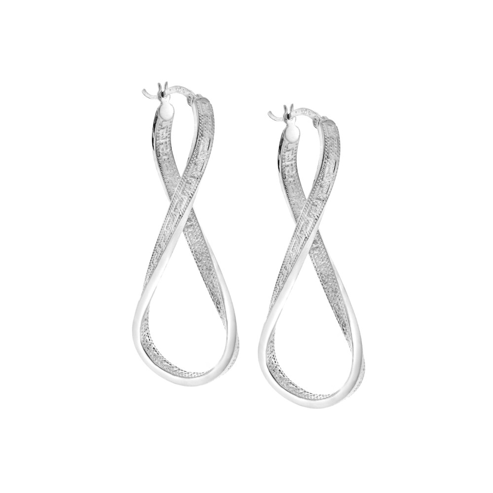 Σκουλαρίκια Γυναικεία Senza από ασήμι 925, κρίκος - SSR3979SR