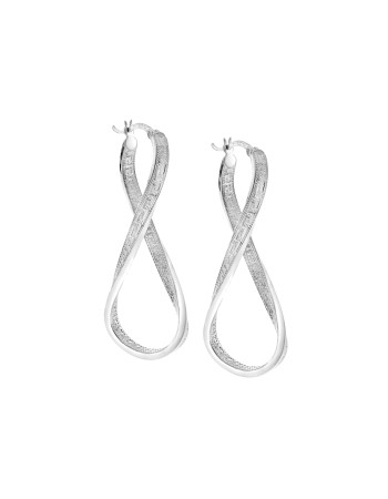 Σκουλαρίκια Γυναικεία Senza από ασήμι 925, κρίκος - SSR3979SR