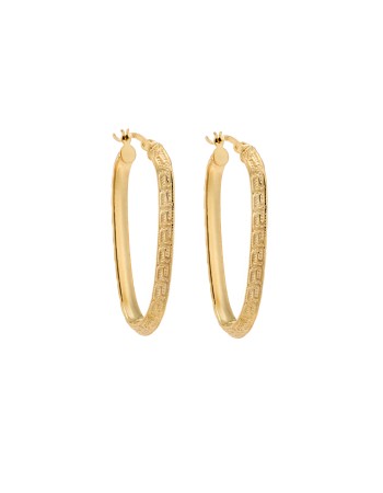 Σκουλαρίκια Γυναικεία Senza από επιχρυσωμένο ασήμι 925, κρίκος - SSR3980GD