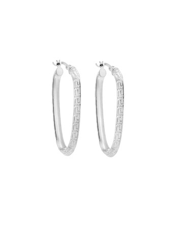 Σκουλαρίκια Γυναικεία Senza από ασήμι 925, κρίκος - SSR3980SR