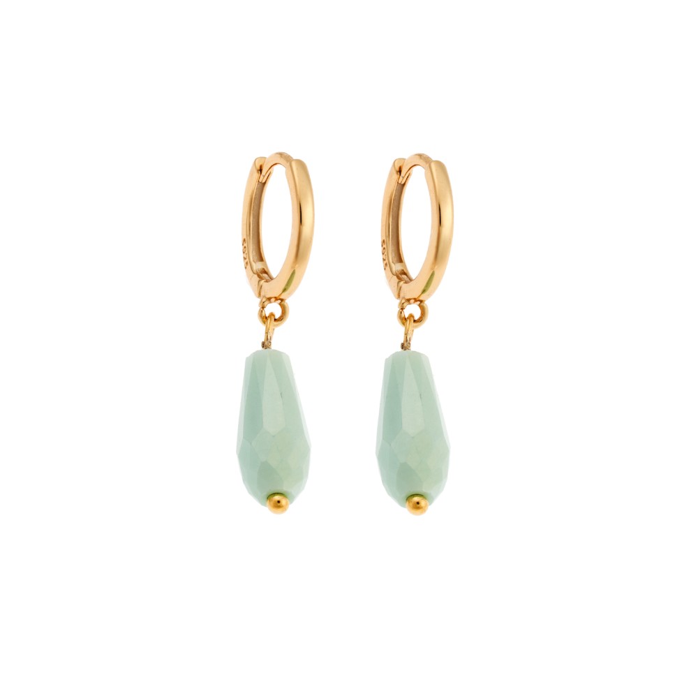 Σκουλαρίκια Κρίκοι Senza επιχρυσωμένο ασήμι 925 - SSR3990-7GD