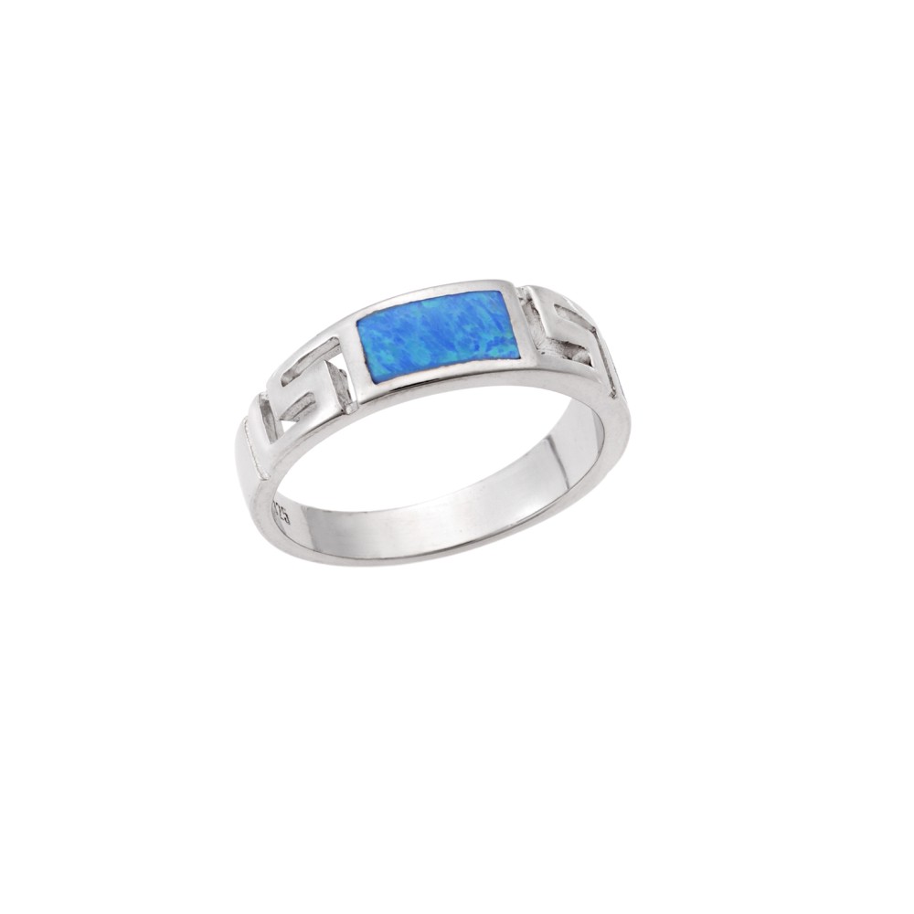 Δαχτυλίδι Senza από ασήμι 925, με μαίανδρο και Opal - SSR3999