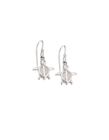 Σκουλαρίκια Senza από ασήμι 925, χελωνίτσα με Opal - SSR4057SWH