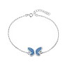 Βραχιόλι Senza από ασήμι 925, πεταλούδα με Opal - SSR4064SOP