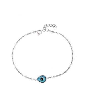 Βραχιόλι Senza από ασήμι 925, μάτι με Opal - SSR4074-1SOP