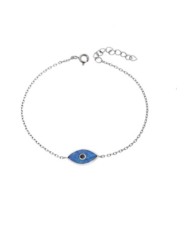 Βραχιόλι Senza από ασήμι 925, μάτι με Opal - SSR4075SOP