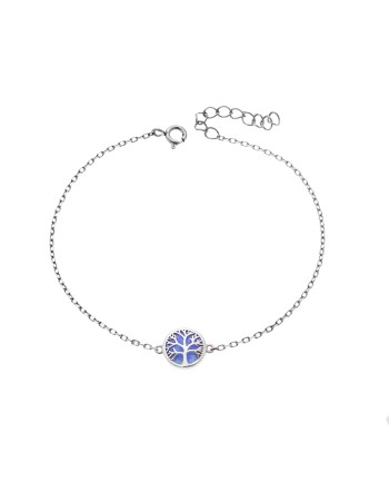 Βραχιόλι Senza από ασήμι 925, Δέντρο της Ζωής με Opal - SSR4081SOP