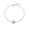 Βραχιόλι Senza από ασήμι 925, με Opal και ζιργκόν - SSR4083SWH