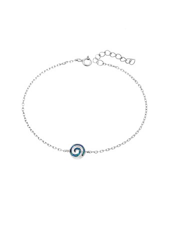 Βραχιόλι Senza από ασήμι 925, Σπείρα με Opal - SSR4084SOP