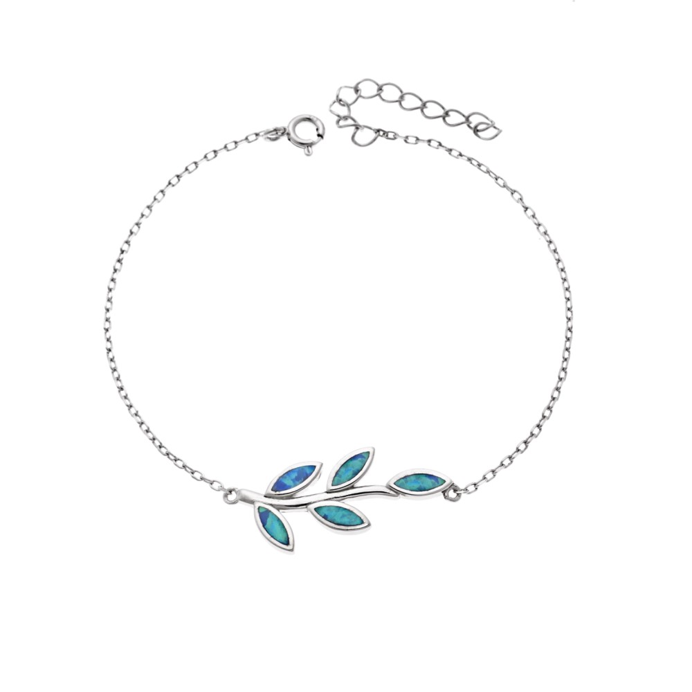 Βραχιόλι Senza από επιχρυσωμένο ασήμι 925, κλαδάκι με Opal - SSR4086SOP